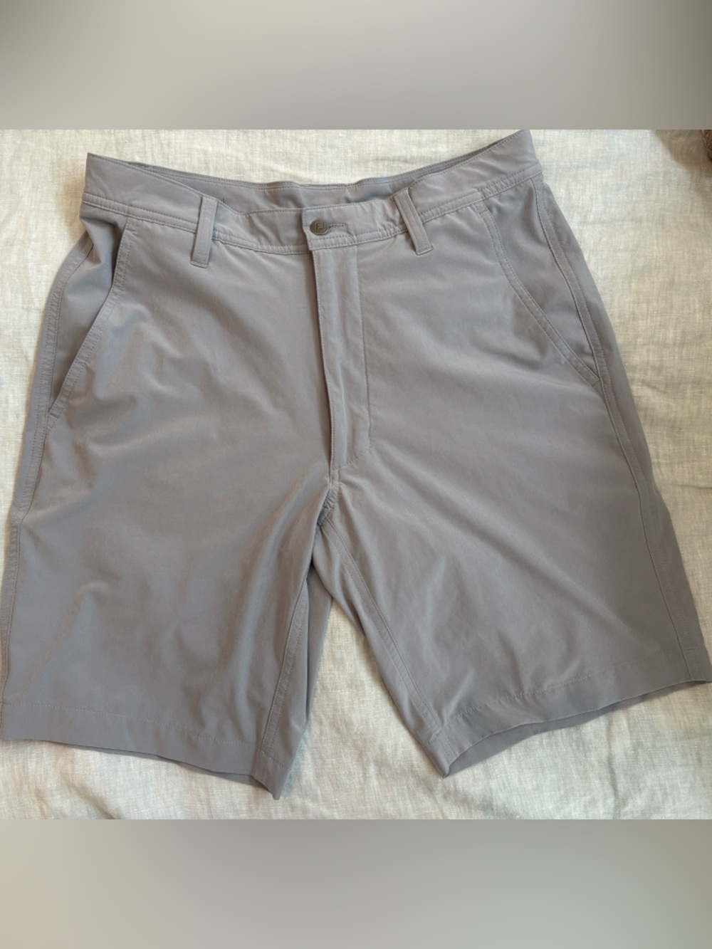 FootJoy Gray Men's Golf Shorts 9” inseam.